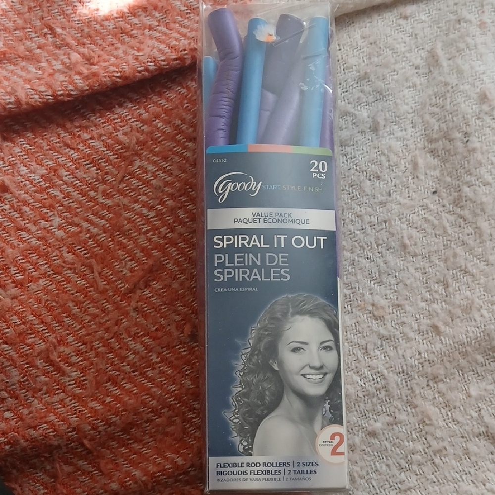 Spiral It Out Flexible Rod Rollers - Blue